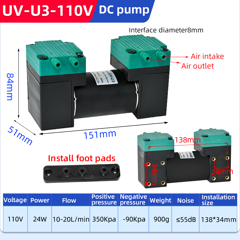 High Pressure Suction Diaphragm Vacuum Pump manufacture