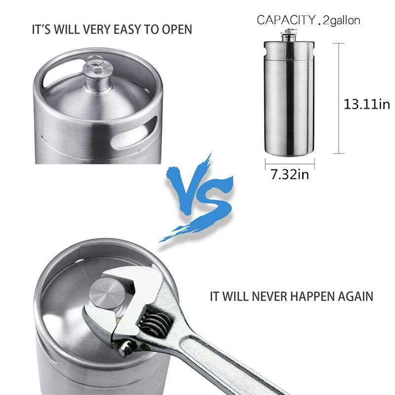 Food Grade Stainless Steel Beverage Dispenser Barrel manufacture