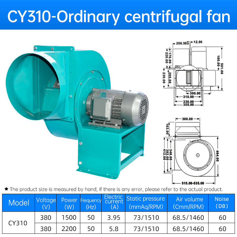 Industrial High Air Volume Multi - Wing Centrifugal Exhaust Fan details