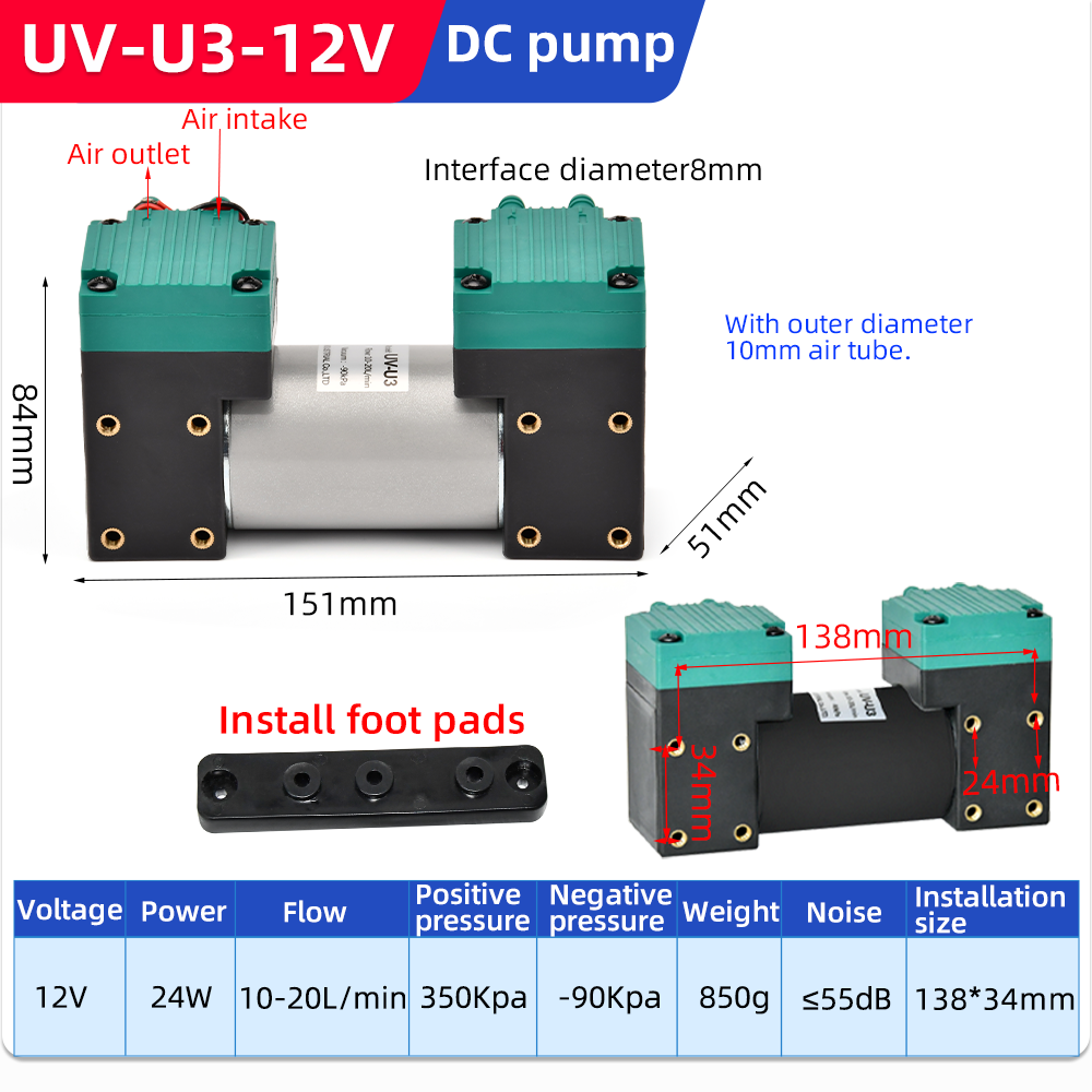 High Pressure Suction Diaphragm Vacuum Pump factory