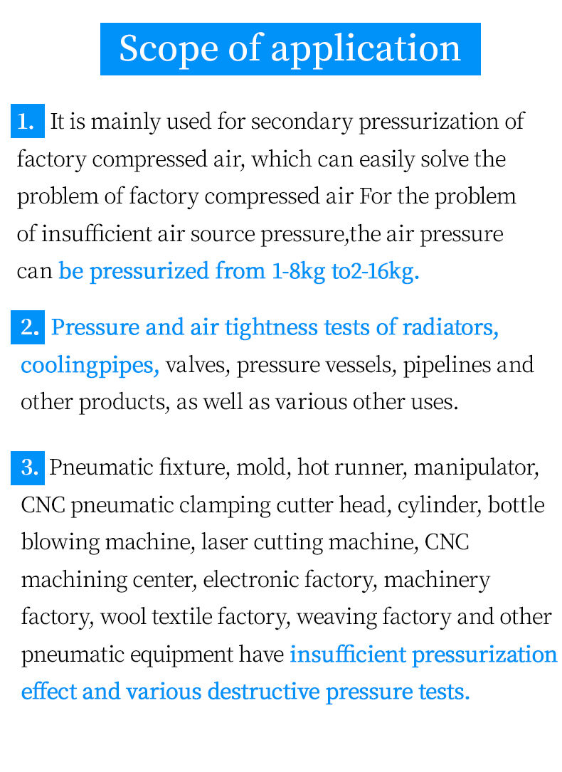 20L Pressure Booster Regulator Air Compressor Penumatic Pump details