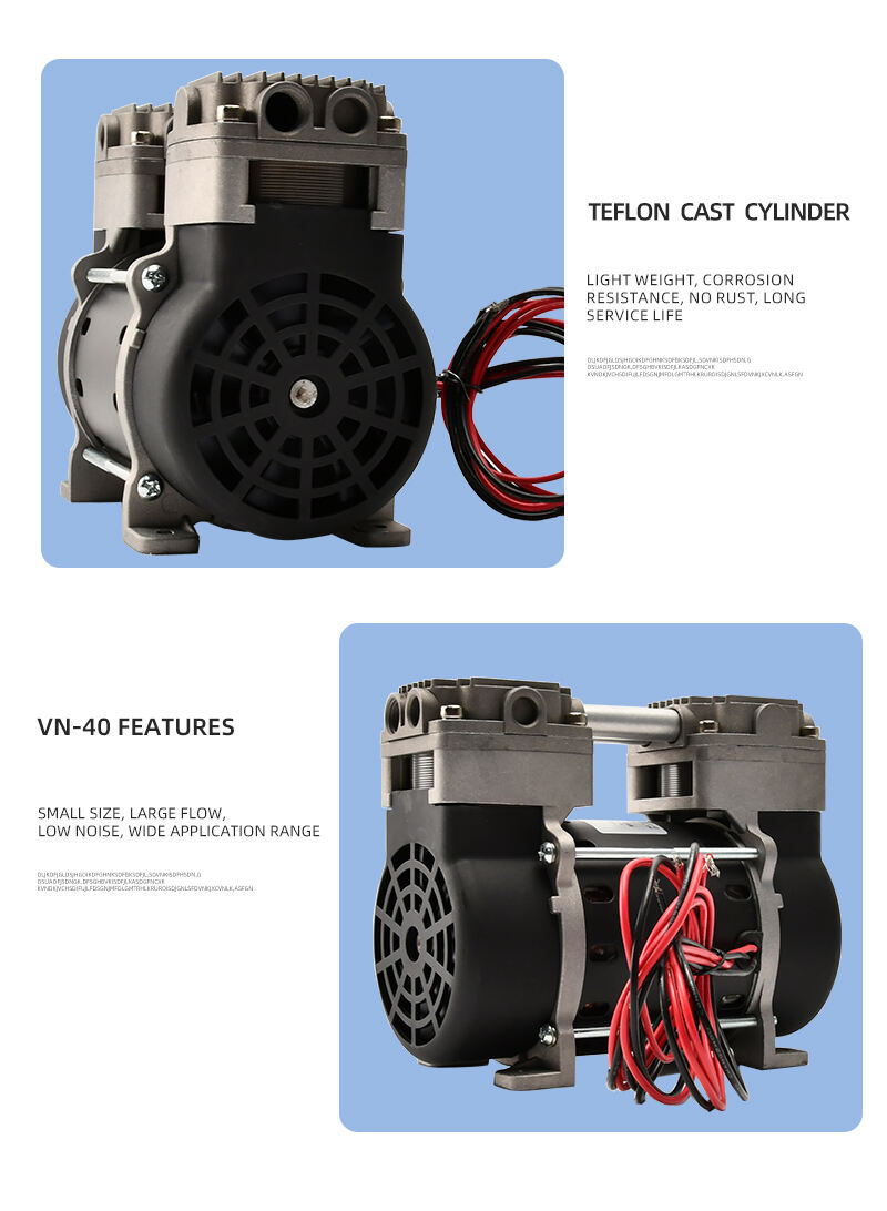 VN-40 220 فولت 130 واط 36L/دقيقة مصنع الضغط العالي تخصيص 220 فولت الضغط السلبي ضخ شفط صغير مضخة تفريغ خالية من الزيت مصنع