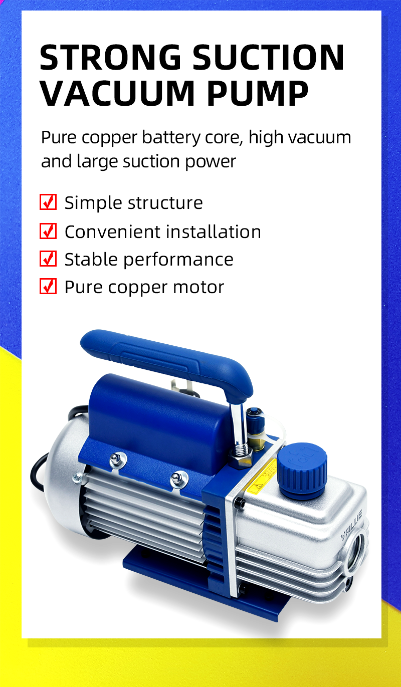 Mini Rotary Vane Air AC Vacuum Pump details