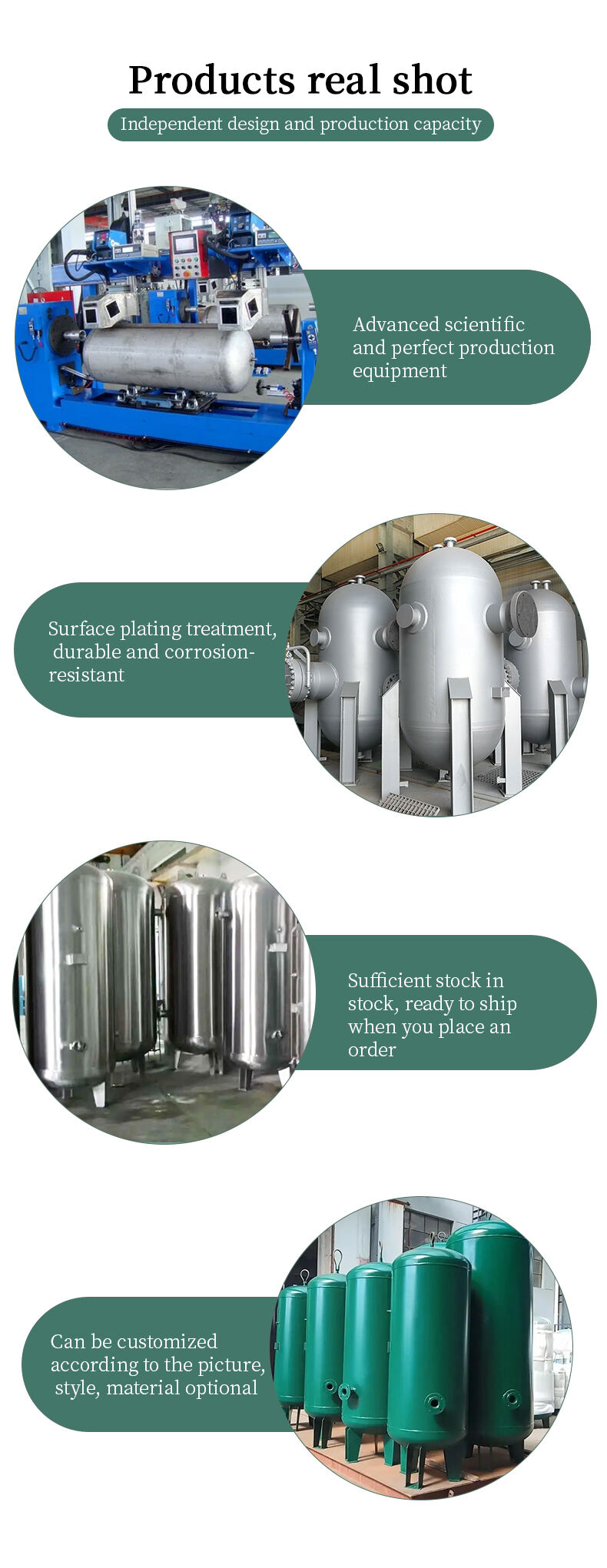 Fornecedor de mini tanque reservatório de ar de conexão rápida