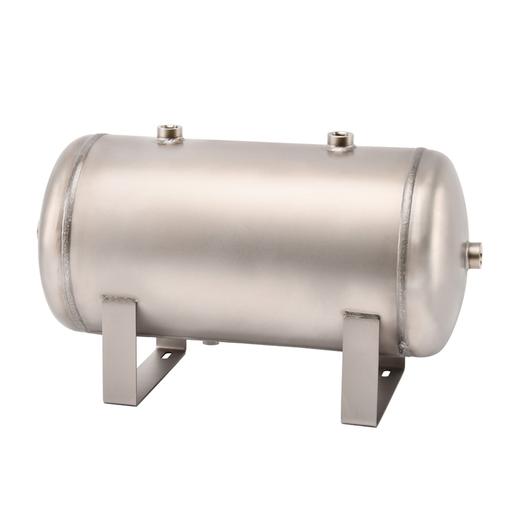 YC-20L-SSHM Portable Horizontal  Stainless Steel Compressed Air Storage Tank Matte