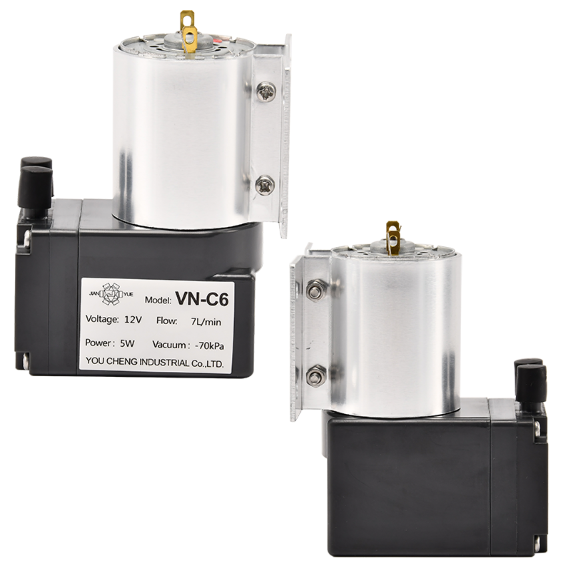 VN-C6 12V/24V 5W Single Head DC Negative Pressure DC Vacuum Diaphragm Pump