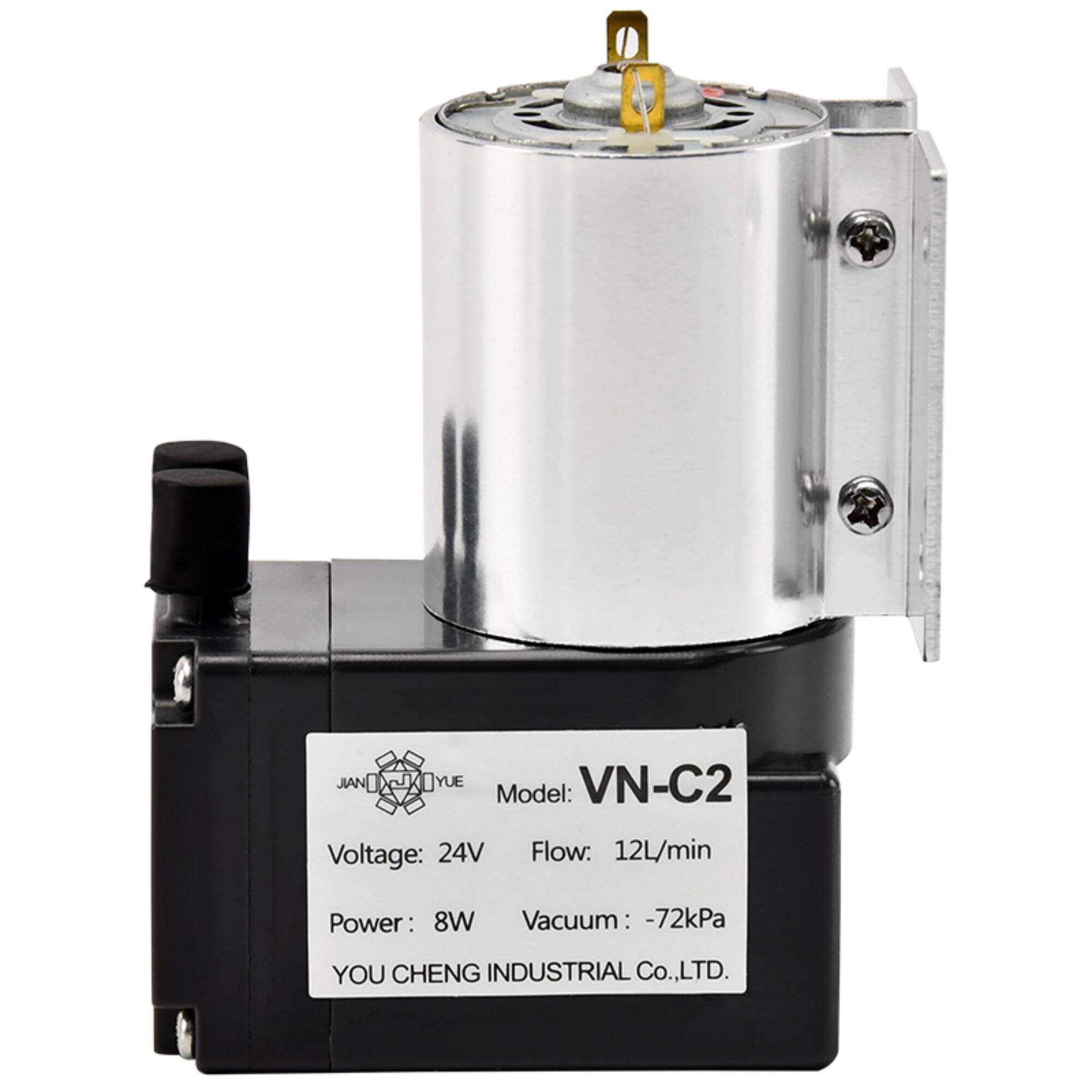 VN-C2 12V/24V 12W หัวเดียว DC ​​แรงดันลบ DC สูญญากาศปั๊มไดอะแฟรม