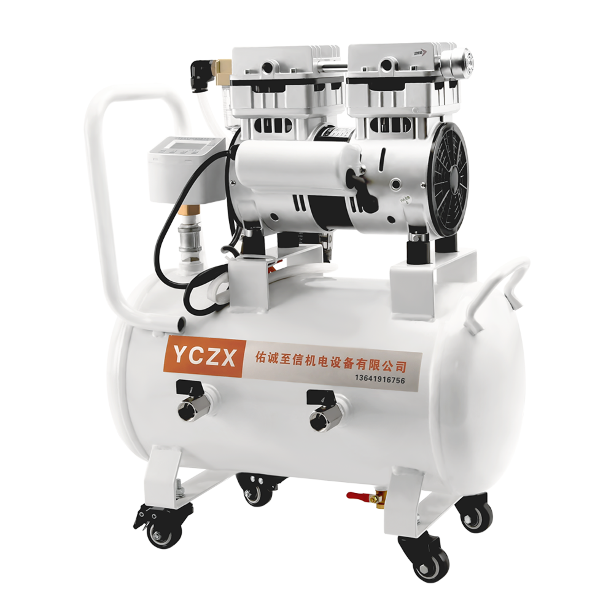 FVN-120V 370W 220V 100 L/min negative pressure oilless vacuum pump with 20L air tank  for rubber molding machine