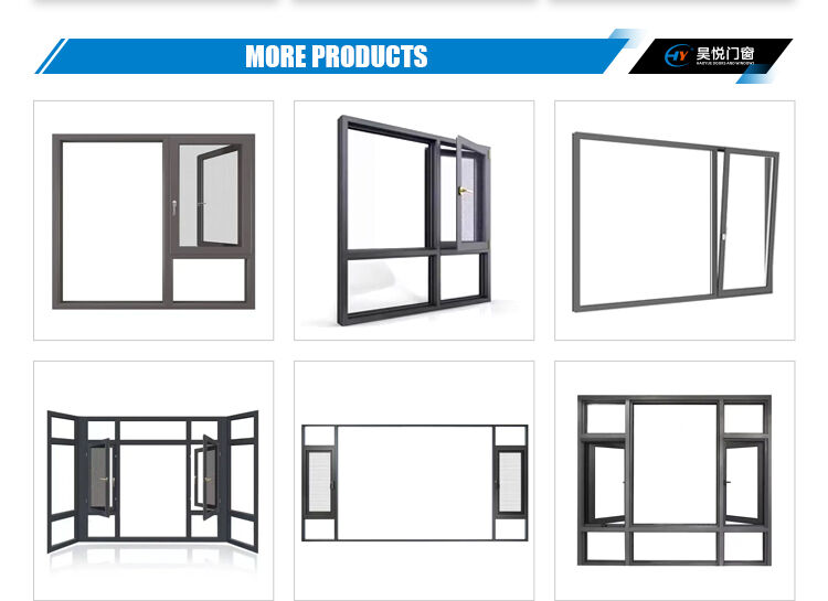 Latest Design Thermal Broken Bridge Sliding Aluminum Window Impact Windows with Durable Aluminum Frame supplier