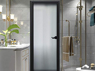 Modern Bathroom Casement Office Door with Clear Glass Swing Mirror Entry Aluminum Front Design Modern Style Casement Door manufacture