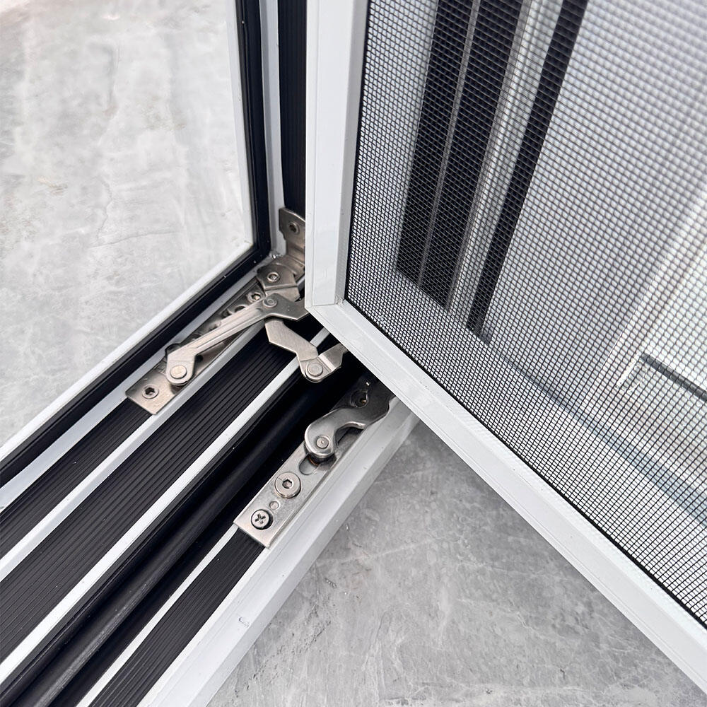 Innovative Tilt and Turn Casement Window With Thermal Break Aluminum Frame and Smart White Grid Opening Mechanisms manufacture