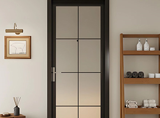 Modern Bathroom Casement Office Door with Clear Glass Swing Mirror Entry Aluminum Front Design Modern Style Casement Door supplier