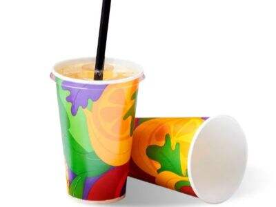 What materials are paper cups made of?