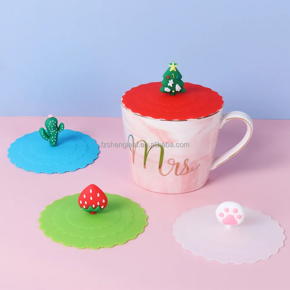 product new arrival reusable anti stretch protection silicone cup cover lid for club party drink-2