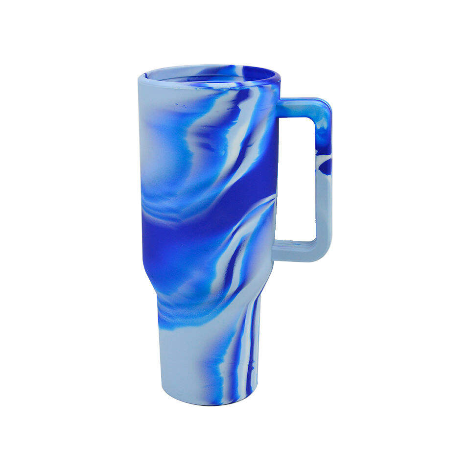 product modern eco friendly silicone coffee mug with handle 40oz high temperature resistant travel friendly handgrip for parties-3