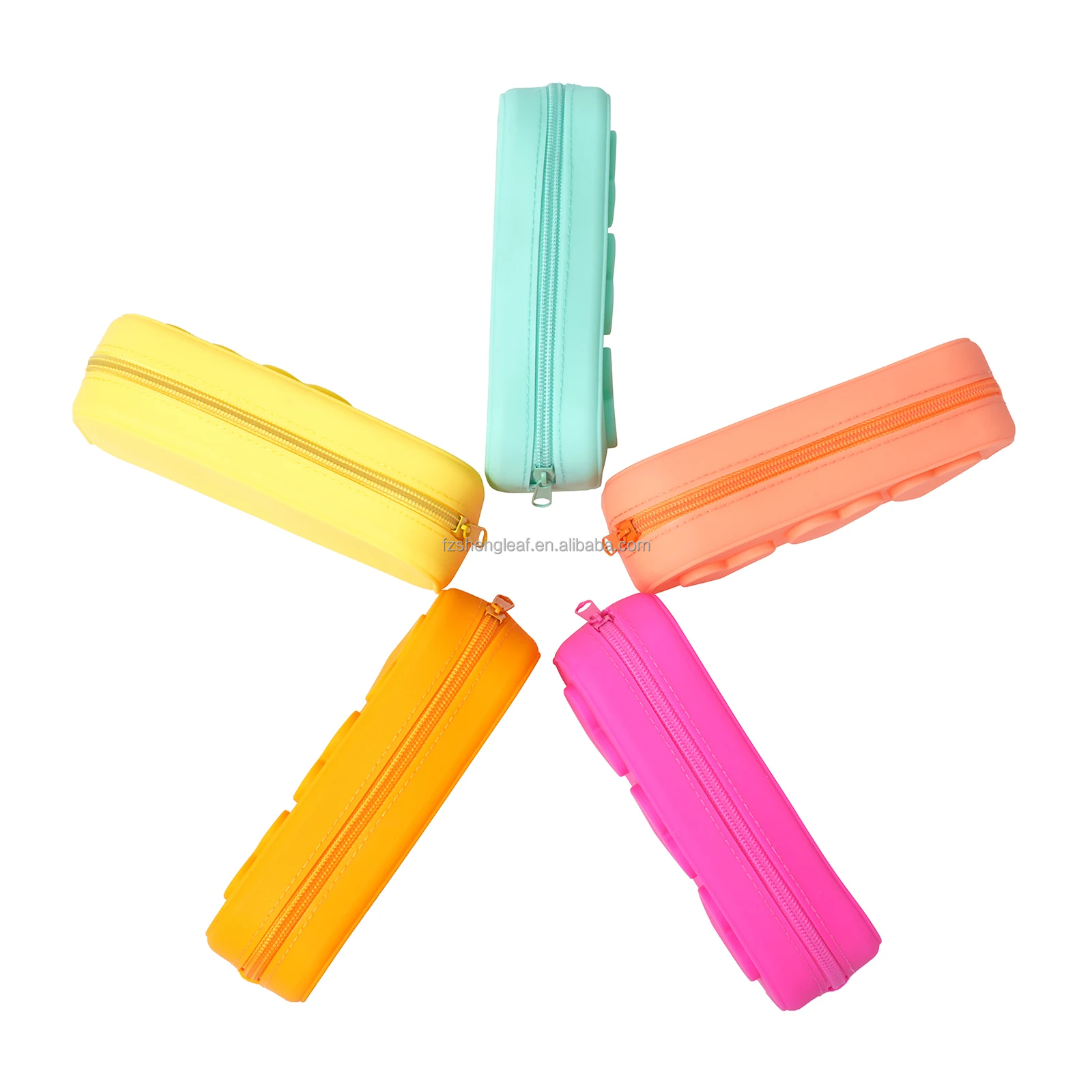 product custom zipper silicone beautiful kawaii cute 3d small school kid girls cute pencil case coin purse cosmetic makeup bag box-4