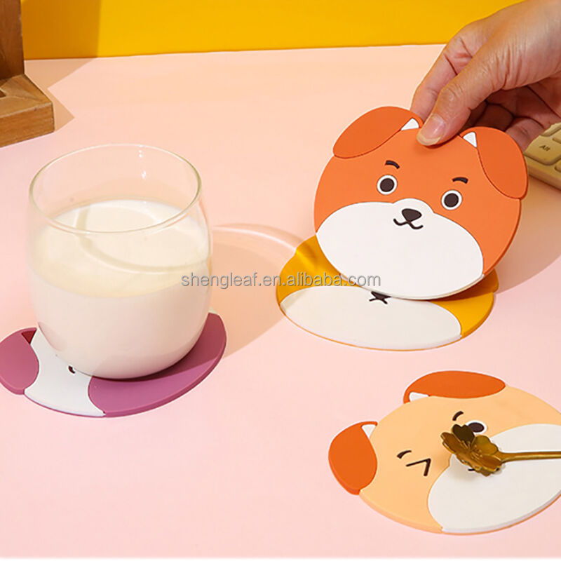 product funny tea pad mug holder mat coffee table placemats heat resistant cup custom cute silicone rubber eco friendly minimalist-0