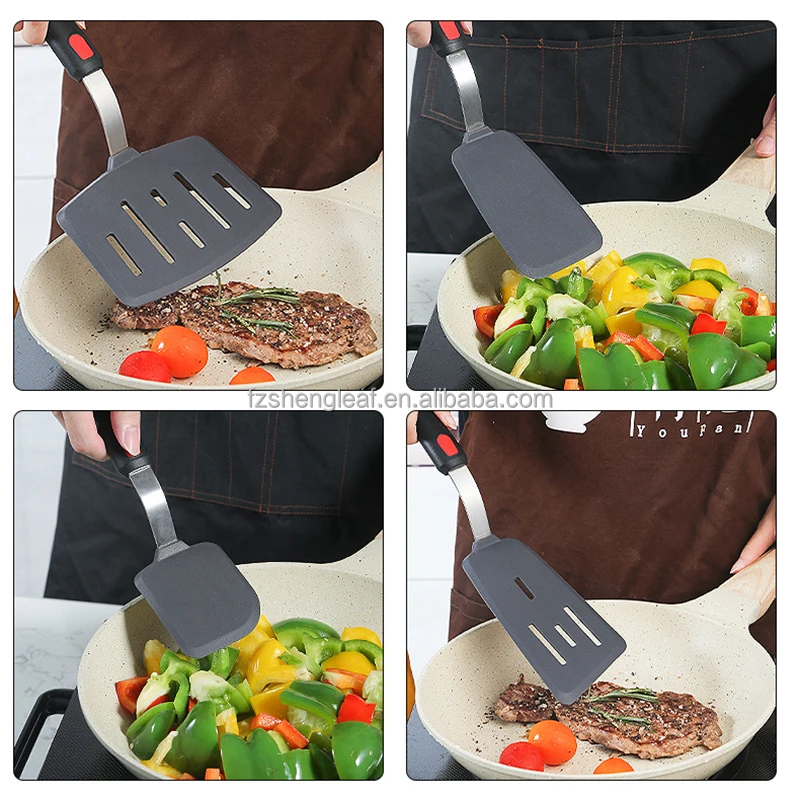 product luxury custom novelty eco friendly kitchen utensils set non stick silicone heat resistant spatula spoons 18 piece frying-1