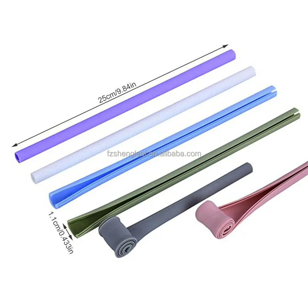 product party kitchen supplies reusable detachable soft drinking openable snap straw bpa free silicone straws-5