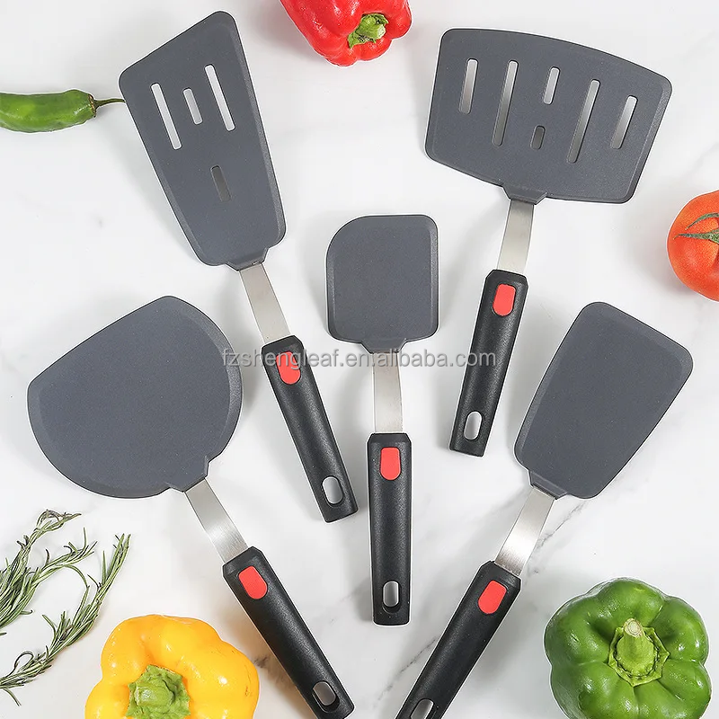 product luxury custom novelty eco friendly kitchen utensils set non stick silicone heat resistant spatula spoons 18 piece frying-2