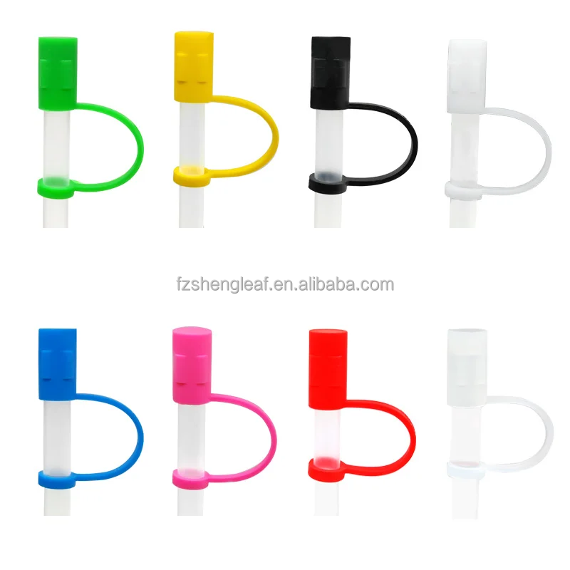 product fit glass cup decoration pvc silicone straw topper sealing tools drinking dust cap splash proof plugs straw cove-0
