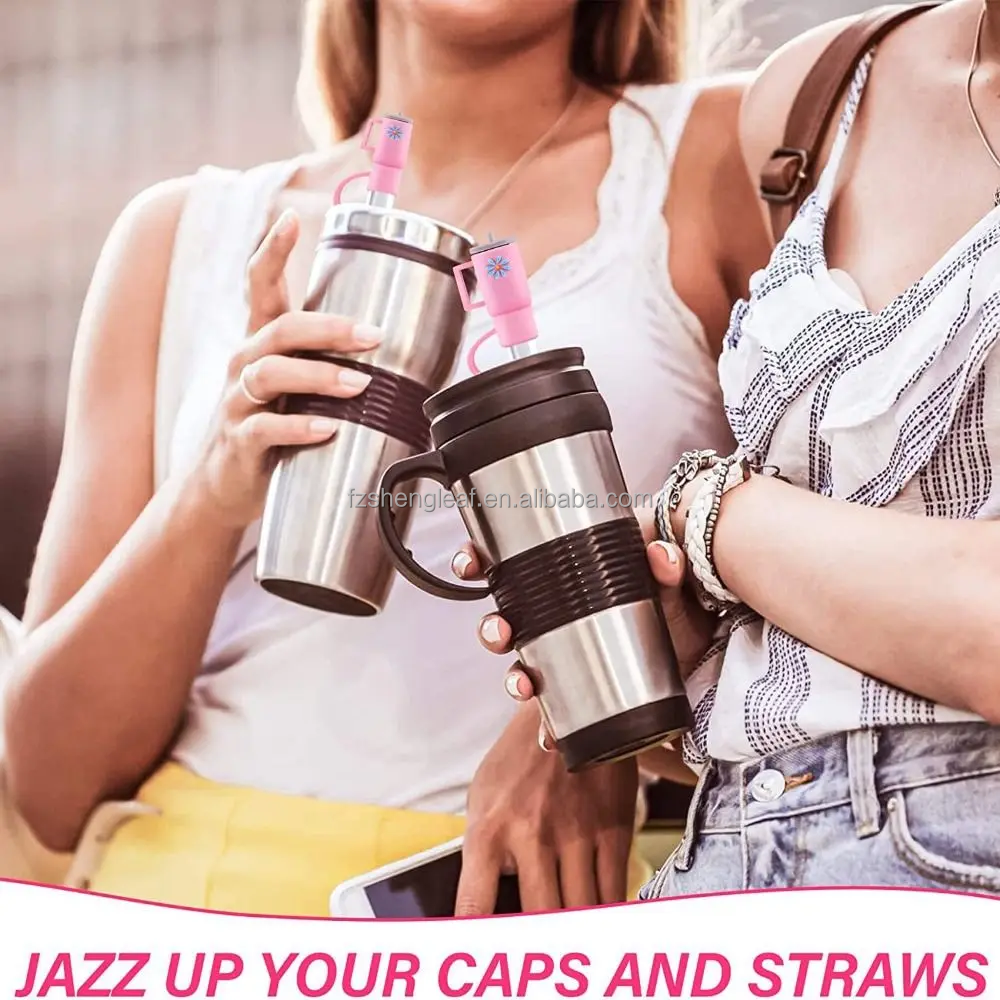 product custom bulk 8 12mm 10mm silicone straw tips cover topper charm nurses cow boy hat bow reusable drinking sport sneaker-8