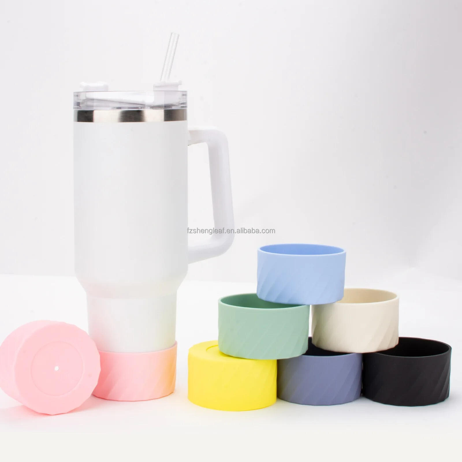 40oz silicone sleeve for tumbler direct drinking tall tumbler boot cover for boiling water use-2