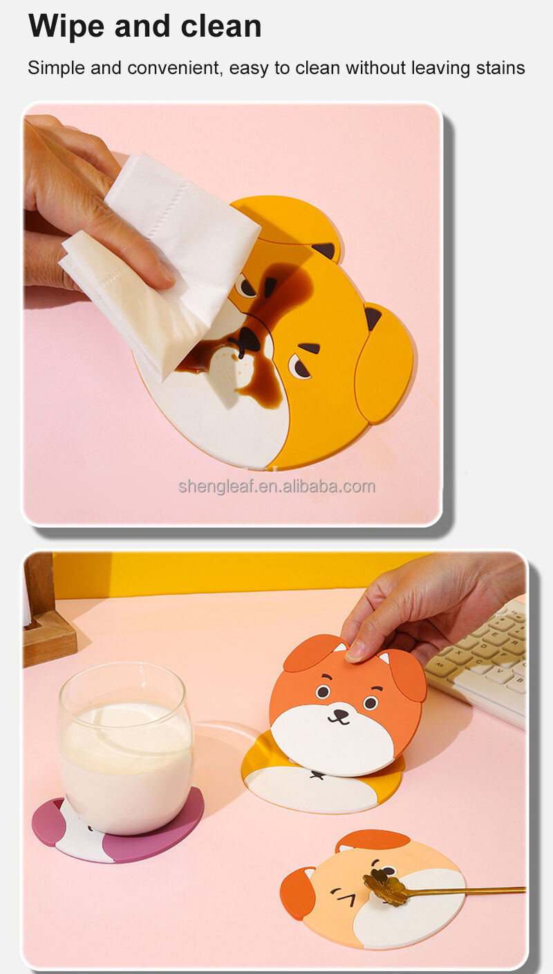 product funny tea pad mug holder mat coffee table placemats heat resistant cup custom cute silicone rubber eco friendly minimalist-7