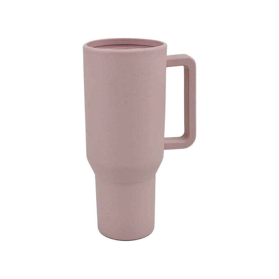 product modern eco friendly silicone coffee mug with handle 40oz high temperature resistant travel friendly handgrip for parties-0