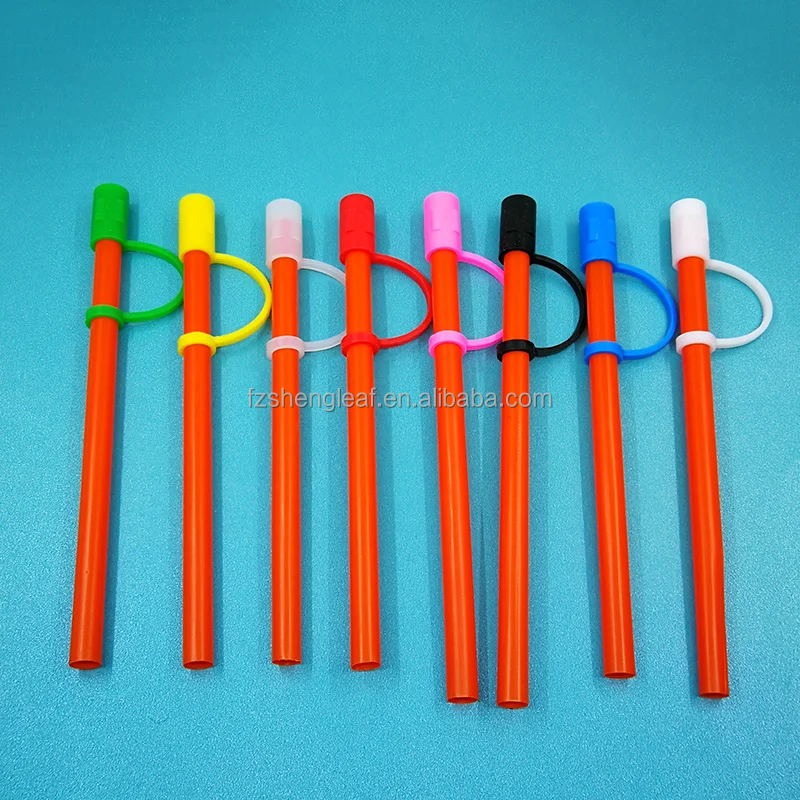 product fit glass cup decoration pvc silicone straw topper sealing tools drinking dust cap splash proof plugs straw cove-2