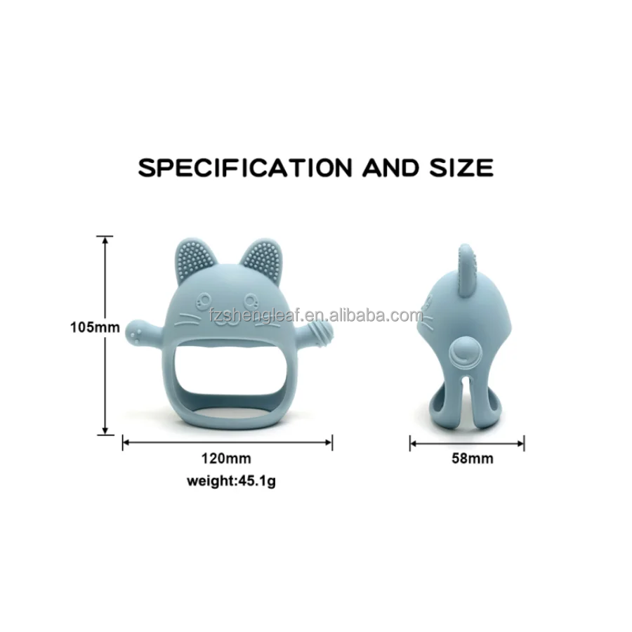 product bpa free custom anti eating baby unisex newborn teether gloves food grade silicone pacifier kids teething care soft toy-4