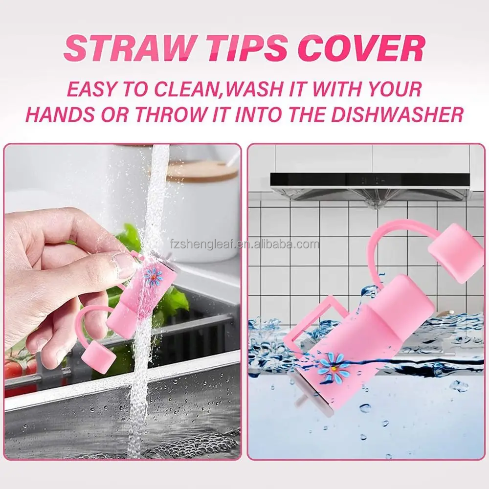 product custom bulk 8 12mm 10mm silicone straw tips cover topper charm nurses cow boy hat bow reusable drinking sport sneaker-1