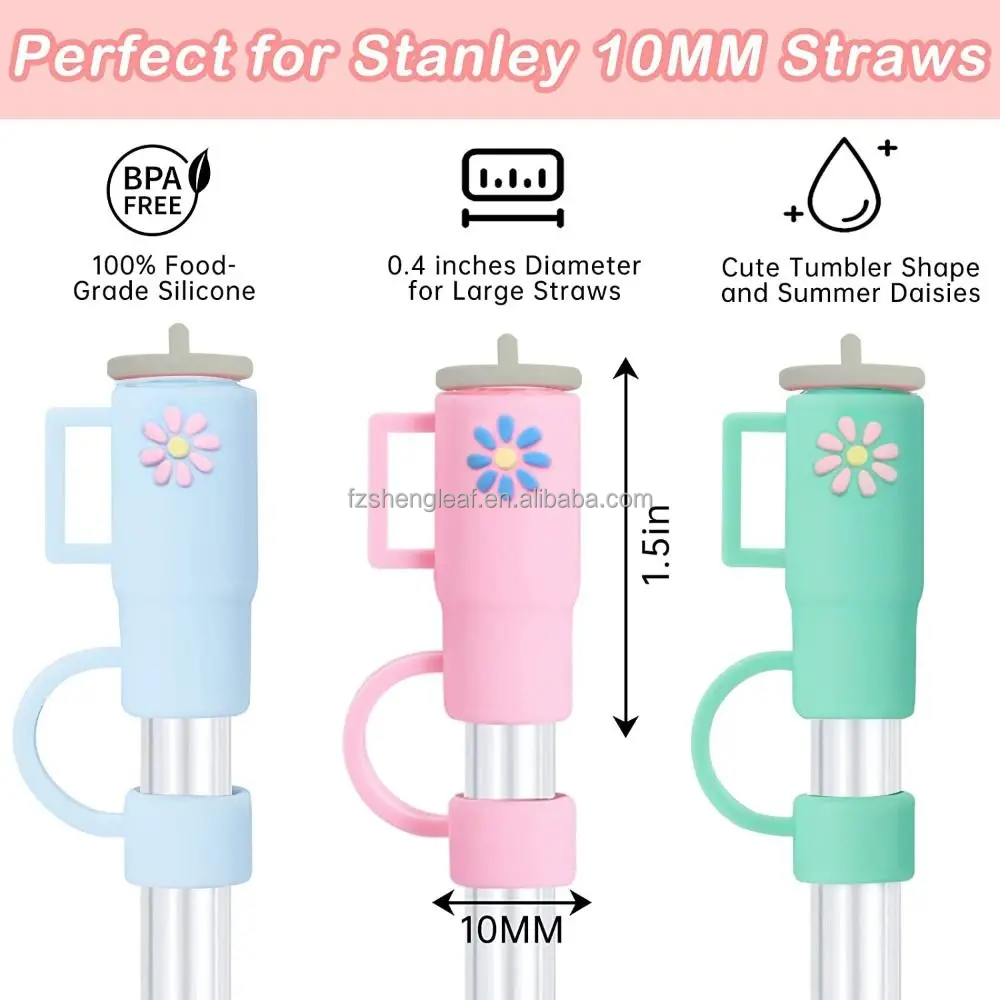product custom bulk 8 12mm 10mm silicone straw tips cover topper charm nurses cow boy hat bow reusable drinking sport sneaker-0