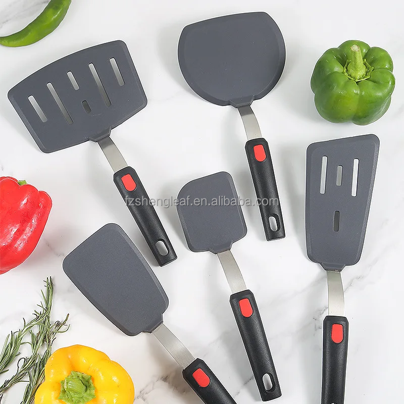 product luxury custom novelty eco friendly kitchen utensils set non stick silicone heat resistant spatula spoons 18 piece frying-0