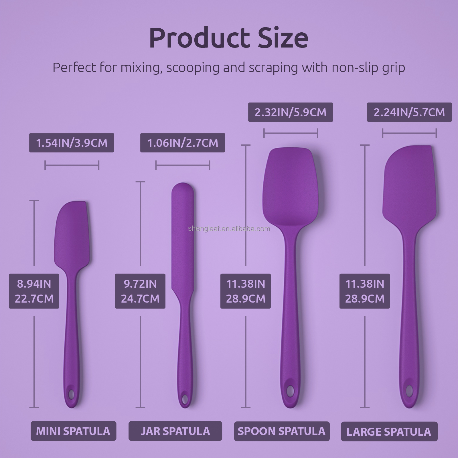product kitchen good cook baking accessories utensilsspatula cake scraper non stick butter spreader  silicone cookie  spatula-5