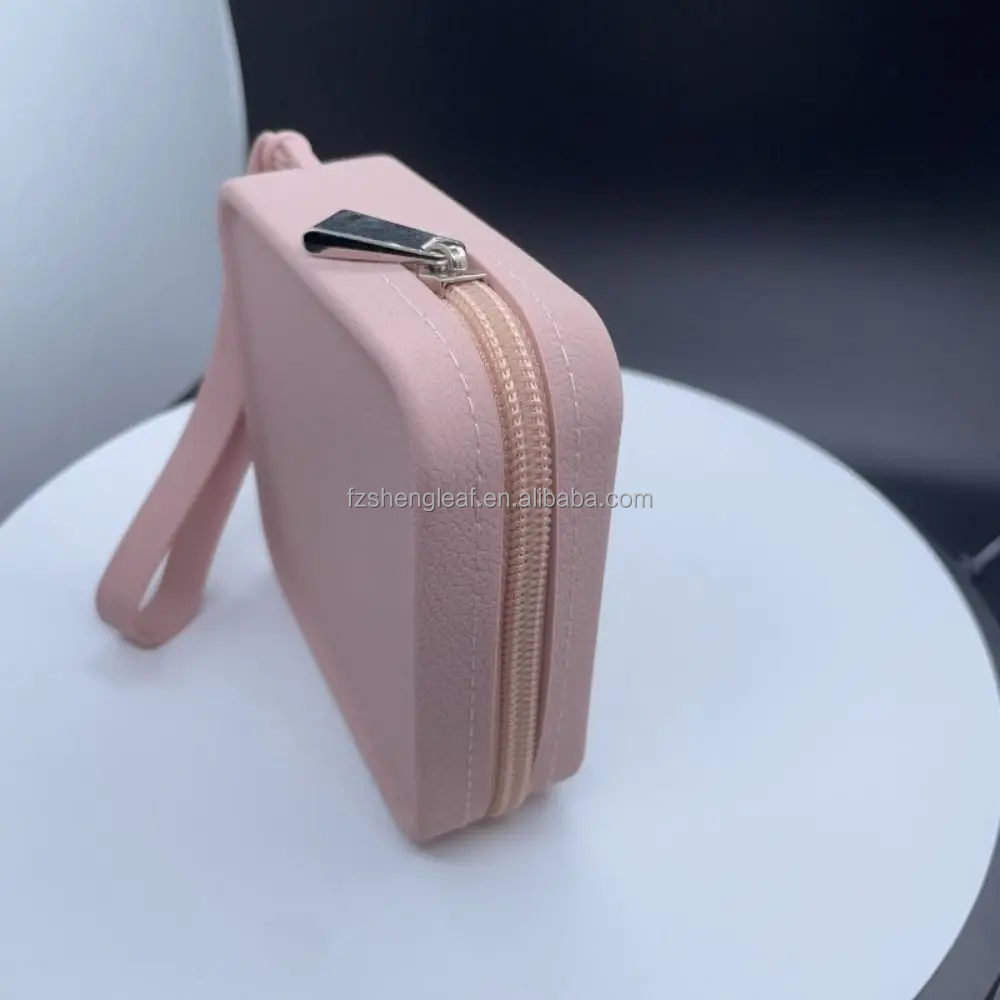 product luxury kawaii silicone square earphone pouch unique cute mini cosmetic bag zipper  customizable for kids wallets cardholder-5