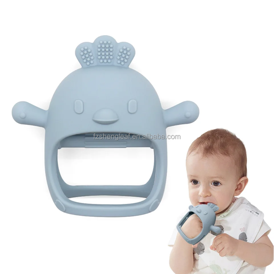 product bpa free custom anti eating baby unisex newborn teether gloves food grade silicone pacifier kids teething care soft toy-5