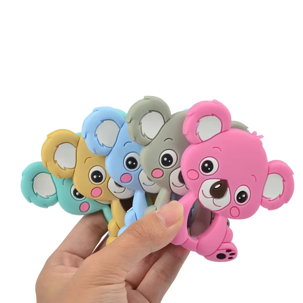 product bpa free food grade silicone teether soft baby sensory toy in turtle shape for teething-5