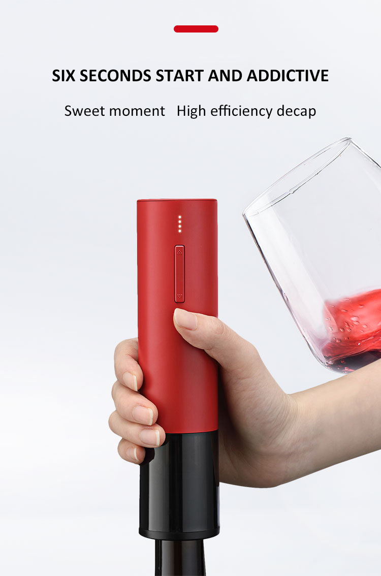 USB Rechargeable Cork Remover Wine Bottle Opener Electric Automatic Wine Opener Corkscrew manufacture