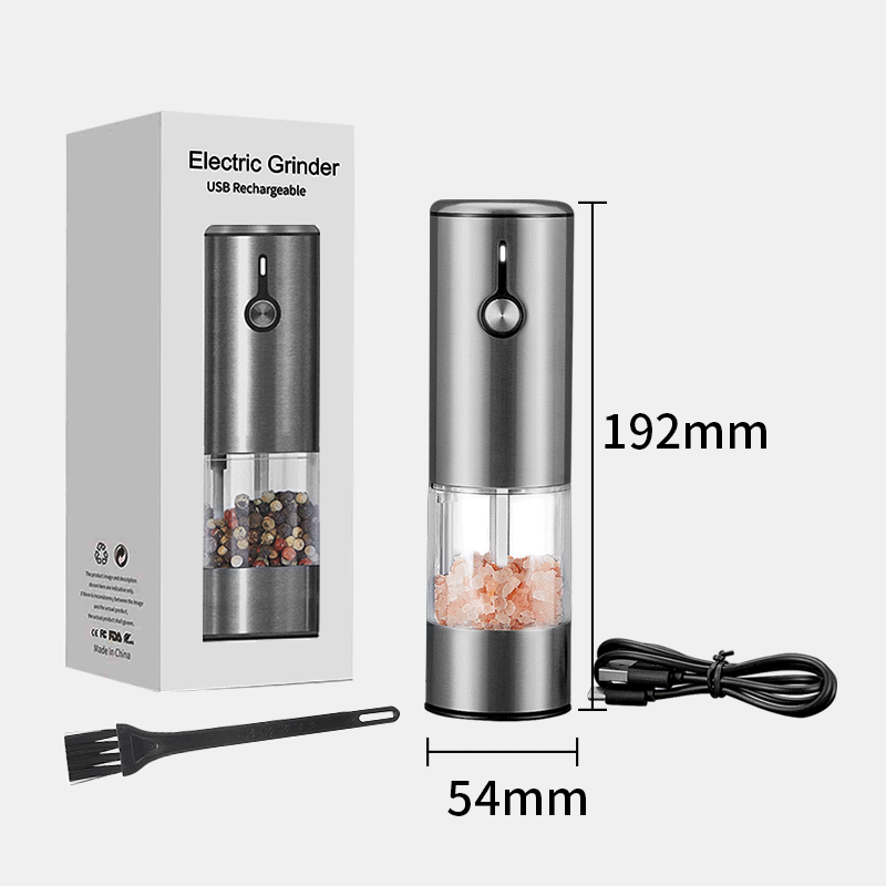Electric Spice Grinder Stainless Steel USB Rechargeable Automatic Tool Electronic Kitchen Gadgets 2023 supplier