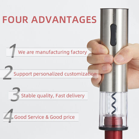 USB Rechargeable Cork Remover Wine Bottle Opener Electric Automatic Wine Opener Corkscrew details