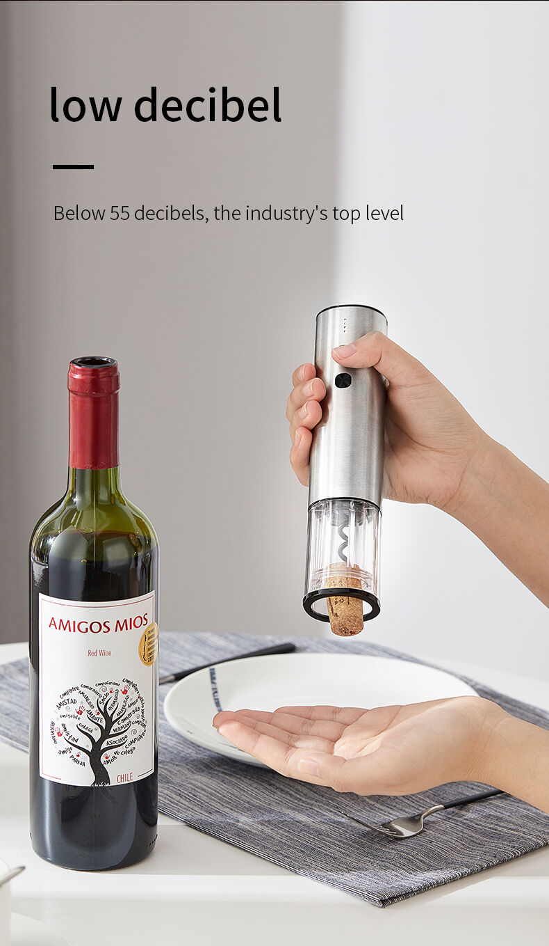 Abridor De Vino Tire Bouchon Electrique a Vin Sacacorchos Electrico Kit Rechargeable Electric Corkscrew Wine Opener Set supplier