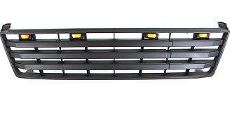 DODD Auto Parts Modified Black Front Grille With Light Fit For LandCrusier LC90 LC95 1992-2002 details