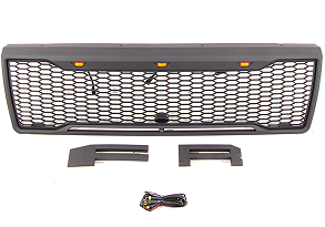 DODD Auto Parts Front Grille Mesh Grille W/LED Fit For 1992-1996 Ford BRONCO F150 manufacture