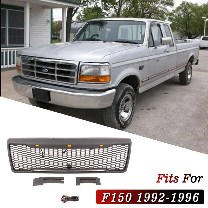 DODD Auto Parts Front Grille Mesh Grille W/LED Fit For 1992-1996 Ford BRONCO F150 supplier