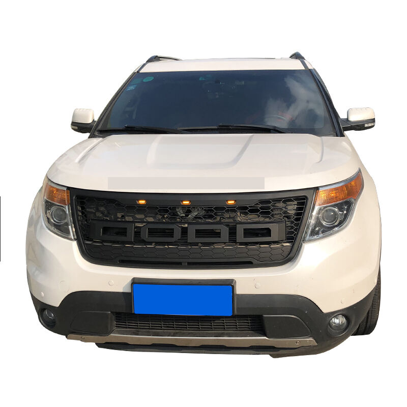 Front Grill Matte Black Grille Fit For Ford Explorer 2012-2015 details