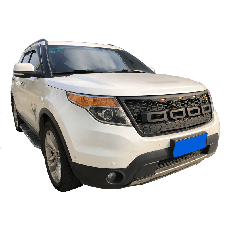 Front Grill Matte Black Grille Fit For Ford Explorer 2012-2015 details