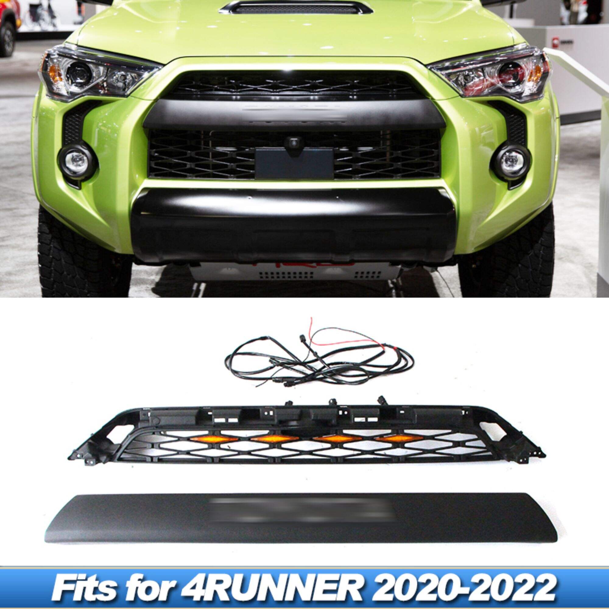 Grille Radiator ລົດ DODD ມີໄຟ LED ເຫມາະສໍາລັບ 4Runner 2020-2022