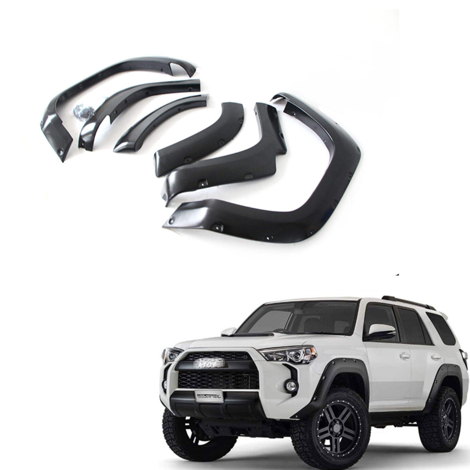 DODD BLACK ABS Fender flare ສໍາລັບ 4RUNNER 16-21