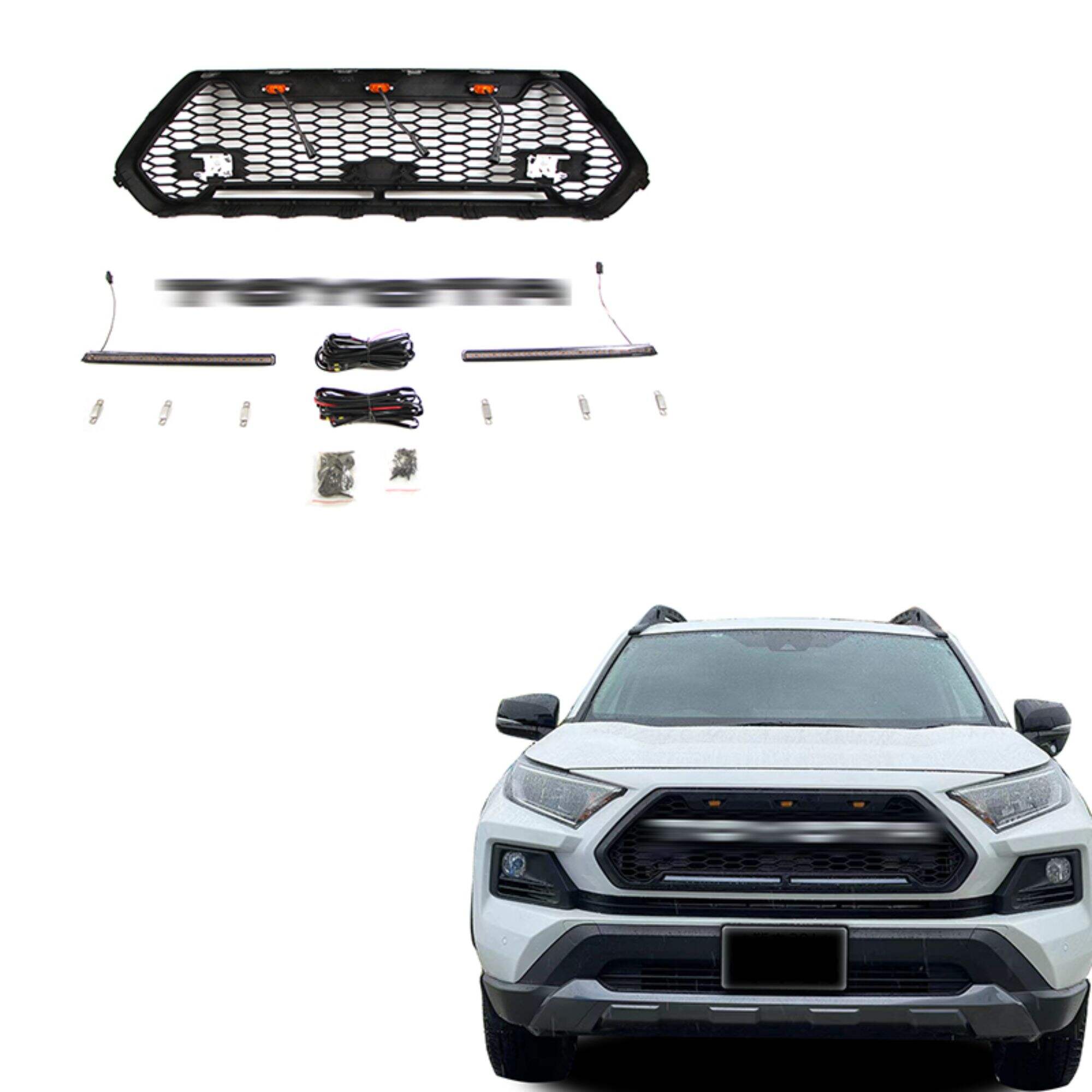 DODD Front Grille with Light for RAV4 Adventure 2019-2022